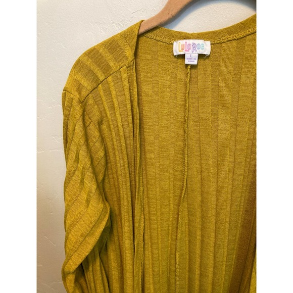 LulaRoe Mustard Yellow Long Cardigan - Picture 2 of 7
